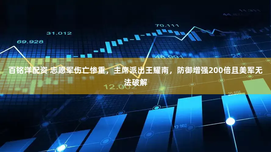 百铭洋配资 志愿军伤亡惨重，主席派出王耀南，防御增强200倍且美军无法破解